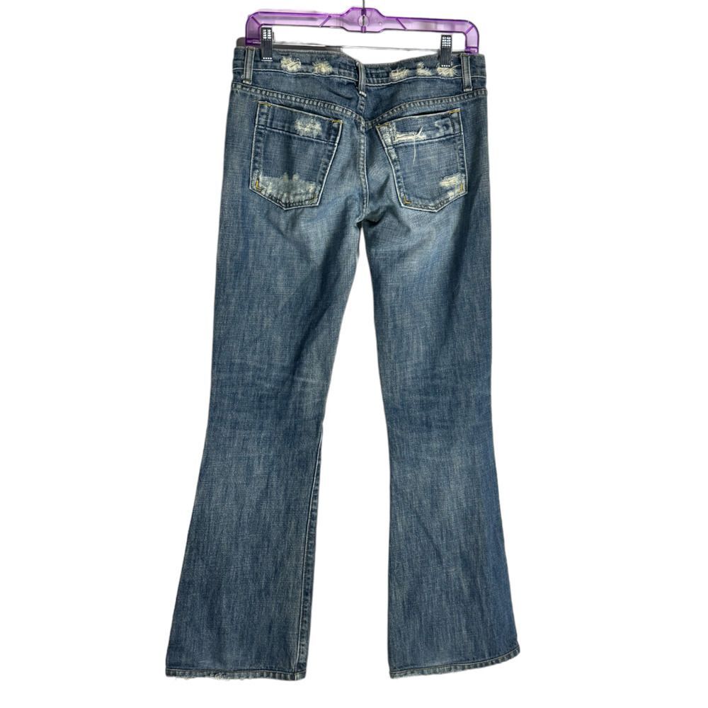 Vintage Joe's Jeans Distressed Flare Jeans - Size 29 Retro Style Jeans Y2K - Picture 3 of 6